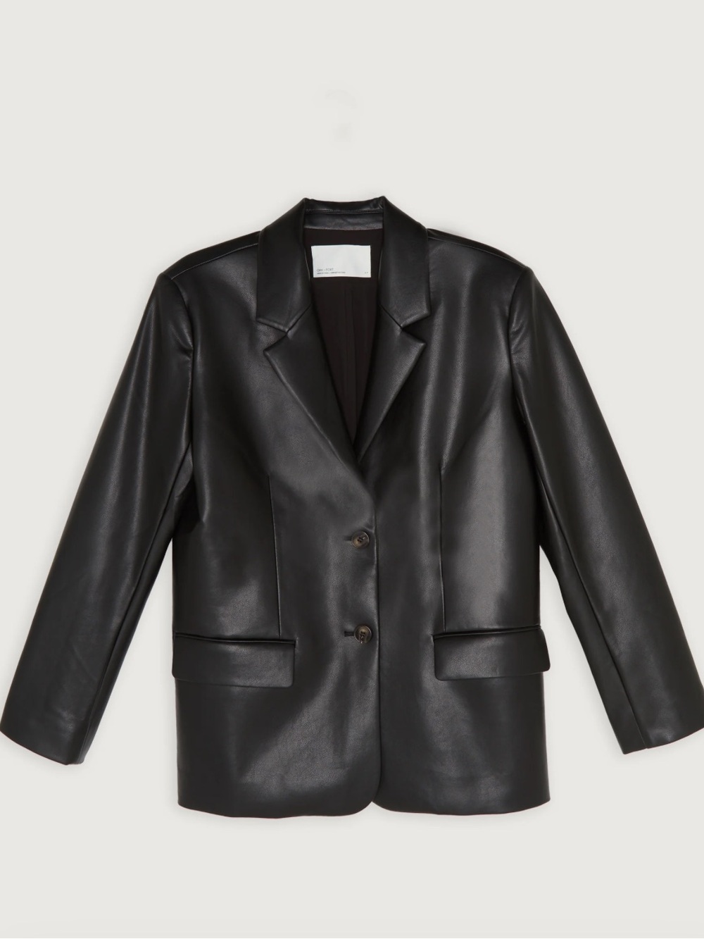 Vegan Leather Blazer